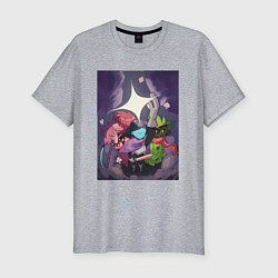 Футболка slim-fit Deltarune Vol 4, цвет: меланж