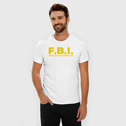 Футболка slim-fit FBI Женского тела инспектор, цвет: белый — фото 2