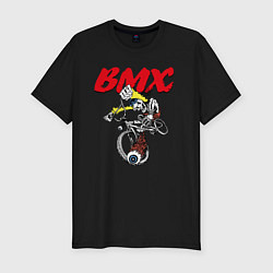 Мужская slim-футболка Extreme BMX riding