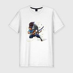 Футболка slim-fit LEAGUE OF LEGENDS YASUO HERO, цвет: белый