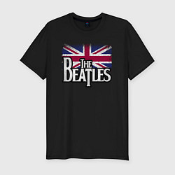 Футболка slim-fit The Beatles Great Britain Битлз, цвет: черный
