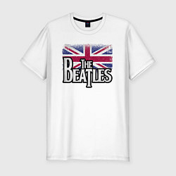 Футболка slim-fit The Beatles Great Britain Битлз, цвет: белый