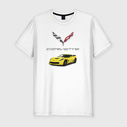 Футболка slim-fit Chevrolet Corvette motorsport, цвет: белый