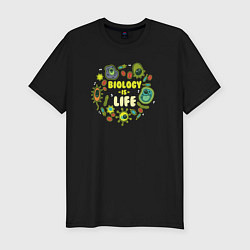 Футболка slim-fit Biology Is Life, цвет: черный