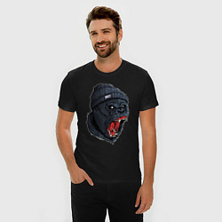 Футболка slim-fit Scream gorilla, цвет: черный — фото 2