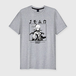 Мужская slim-футболка Джинн Jean, Genshin Impact