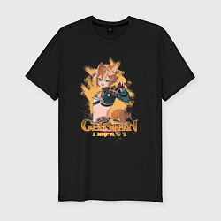 Мужская slim-футболка Горо, Genshin Impact