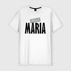 Мужская slim-футболка Нереальная Мария