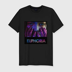 Мужская slim-футболка Сериал Euphoria - Зендея