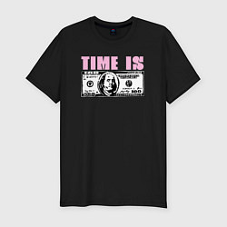 Мужская slim-футболка Время - деньги Time Is Money