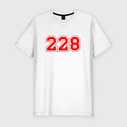 Мужская slim-футболка 228 рэп