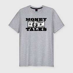 Футболка slim-fit Деньги решают Money Talks, цвет: меланж