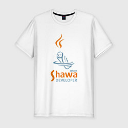 Футболка slim-fit Senior Shawa Developer, цвет: белый