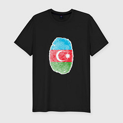 Футболка slim-fit Азербайджан - Отпечаток, цвет: черный