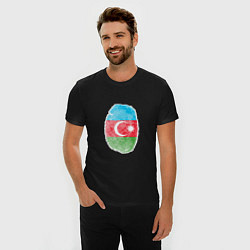 Футболка slim-fit Азербайджан - Отпечаток, цвет: черный — фото 2