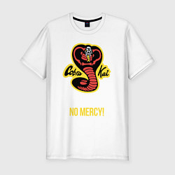 Футболка slim-fit Cobra Kai No mercy!, цвет: белый
