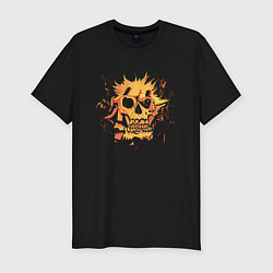 Футболка slim-fit The Golden Skull, цвет: черный