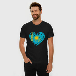 Футболка slim-fit Kazakhstan Heart, цвет: черный — фото 2