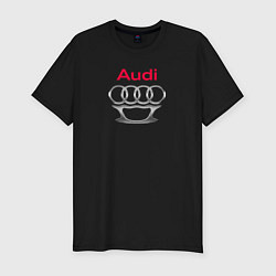 Мужская slim-футболка Audi костет