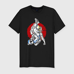 Мужская slim-футболка Боевые искусства космонавтов