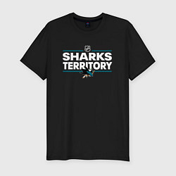 Футболка slim-fit SHARKS TERRITORY САН-ХОСЕ ШАРКС, цвет: черный