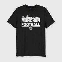 Футболка slim-fit БАВАРИЯ МЮНХЕН BAYERN MUNCHEN, цвет: черный