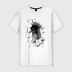 Футболка slim-fit Skull inside, цвет: белый