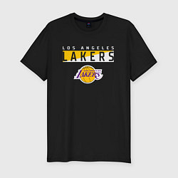 Мужская slim-футболка LA LAKERS NBA ЛЕЙКЕРС НБА