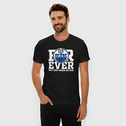 Футболка slim-fit FOREVER NOT JUST WHEN WE WIN, Эдмонтон Ойлерз, Edm, цвет: черный — фото 2