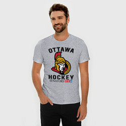 Футболка slim-fit OTTAWA SENATORS ОТТАВА СЕНАТОРЗ, цвет: меланж — фото 2