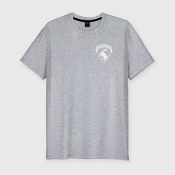 Мужская slim-футболка VOLVO логотип лось