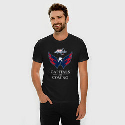 Футболка slim-fit Washington Capitals are coming, Вашингтон Кэпиталз, цвет: черный — фото 2