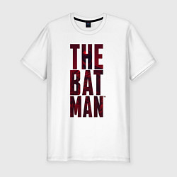 Футболка slim-fit The Batman Text logo, цвет: белый