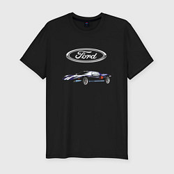 Мужская slim-футболка Ford Racing