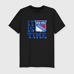 Футболка slim-fit It is New York Rangers Time Нью Йорк Рейнджерс, цвет: черный