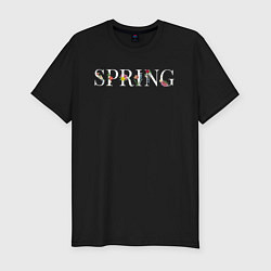 Мужская slim-футболка Spring blooms