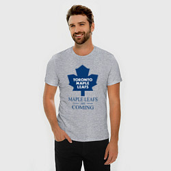 Футболка slim-fit Toronto Maple Leafs are coming Торонто Мейпл Лифс, цвет: меланж — фото 2