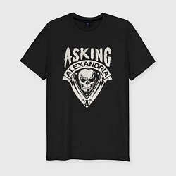 Мужская slim-футболка Asking Alexandria рок группа