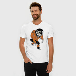 Футболка slim-fit Astronaut Cool Monkey, цвет: белый — фото 2