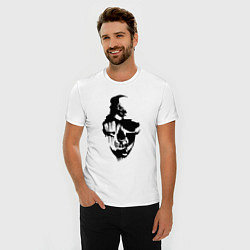 Футболка slim-fit Black Skull Crusher, цвет: белый — фото 2