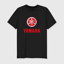 Мужская slim-футболка Yamaha Логотип Ямаха