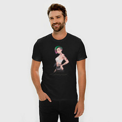 Футболка slim-fit Judy Cyberpunk Джуди арт, цвет: черный — фото 2