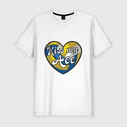 Футболка slim-fit Volley - Kiss My Ace, цвет: белый