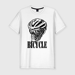 Футболка slim-fit Bicycle Skull, цвет: белый