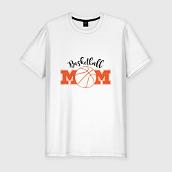 Мужская slim-футболка Basketball Mom