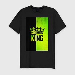 Футболка slim-fit Надпись KING, цвет: черный