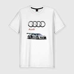Футболка slim-fit Audi Germany, цвет: белый