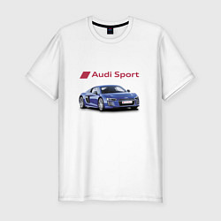 Мужская slim-футболка Audi sport Racing