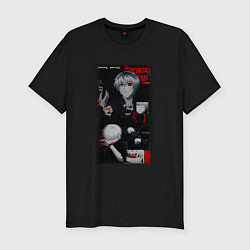 Футболка slim-fit Dead Inside Tokyo Ghoul Токийский Гуль, цвет: черный