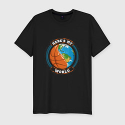 Мужская slim-футболка Basketball World